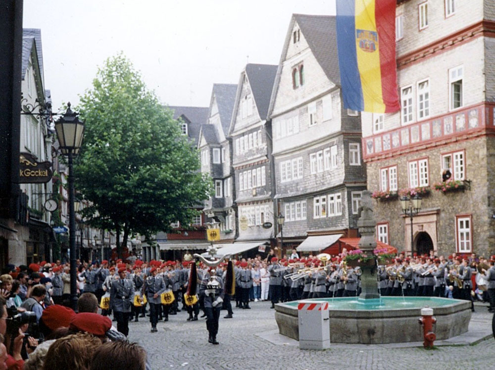 18.06.1993: Appell anläßlich des Feierlichen Gelöbnisses und der Außerdiensstellung des Bataillons