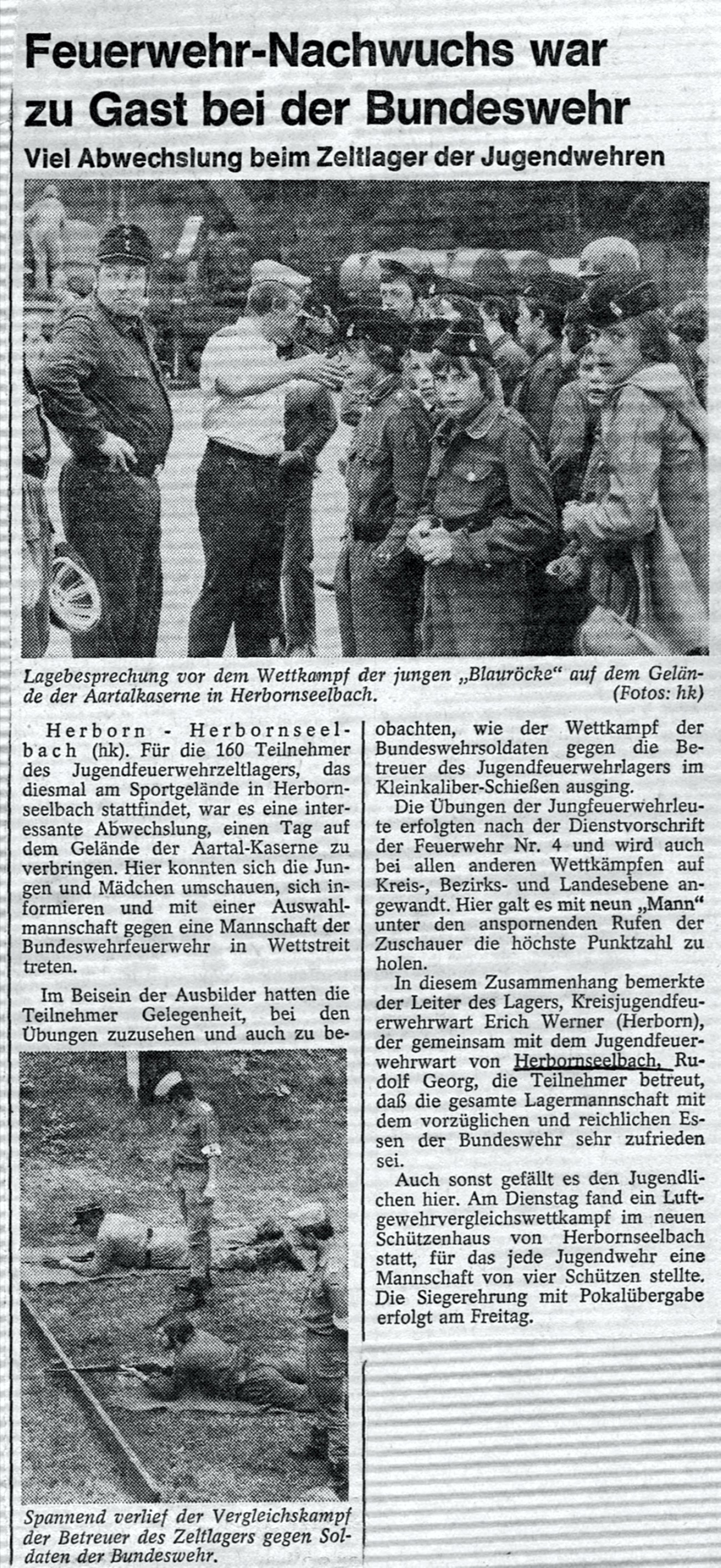 Jugendfeuerwehr bei den Soldaten