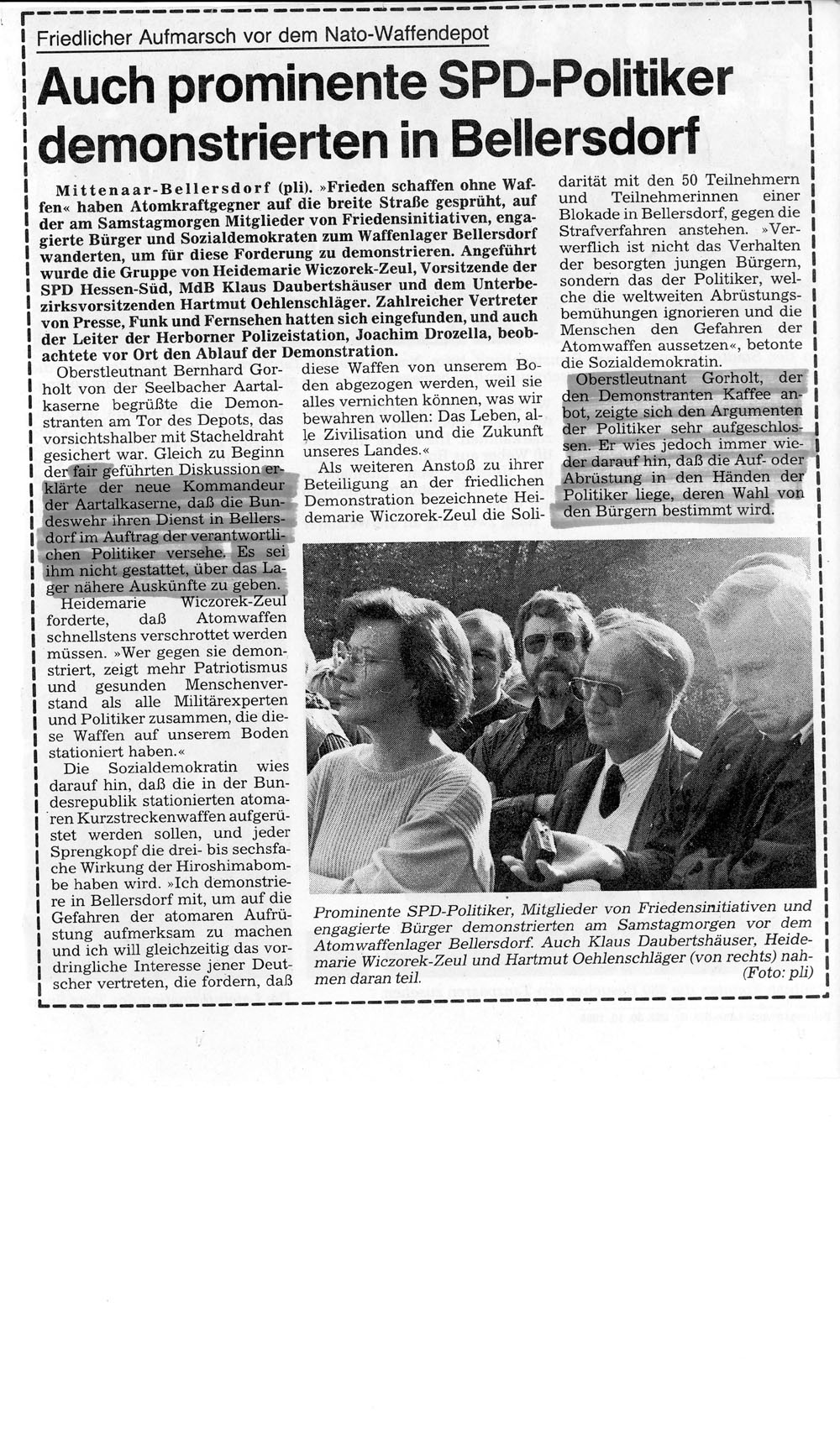 Herborner Tageblatt vom 23.10.1989