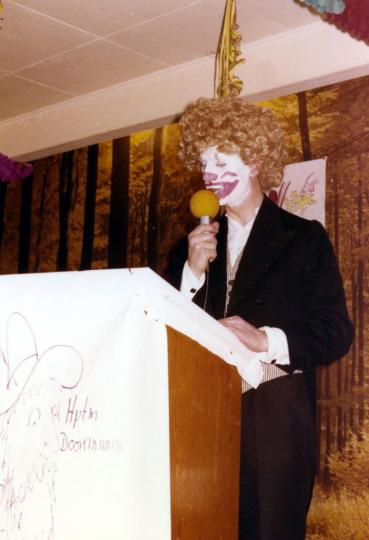 1979: Major C. Overbeck beim Fasching der 3. Kompanie