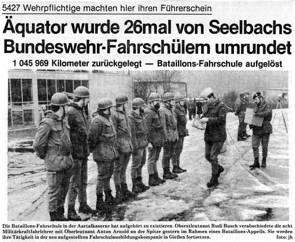 Herborner Tageblatt im Dez. 1980